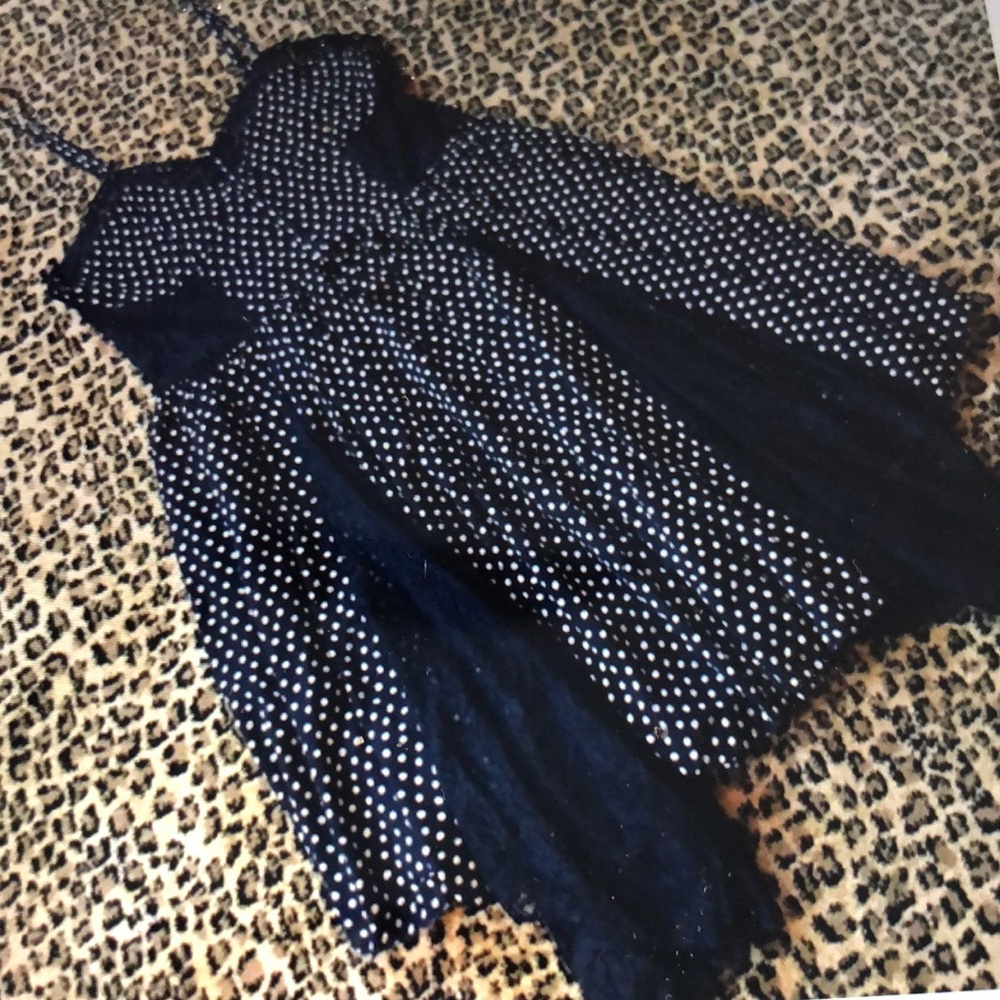 BOHEMIAN CAMISOLE DRESS LACE CUT-OUT DETAIL